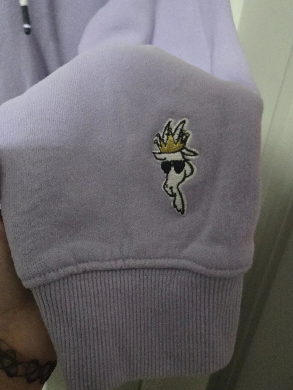 Goat Usa Lavender Pullover Hoodie with Embroidered Goat